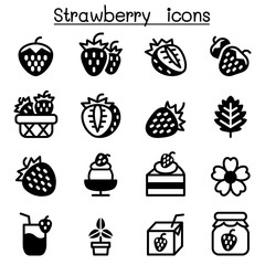 Strawberry icon set