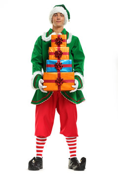 green elf and xmas time 