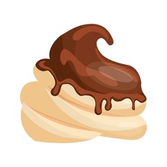 delicious cupcake sweet icon vector illustration design