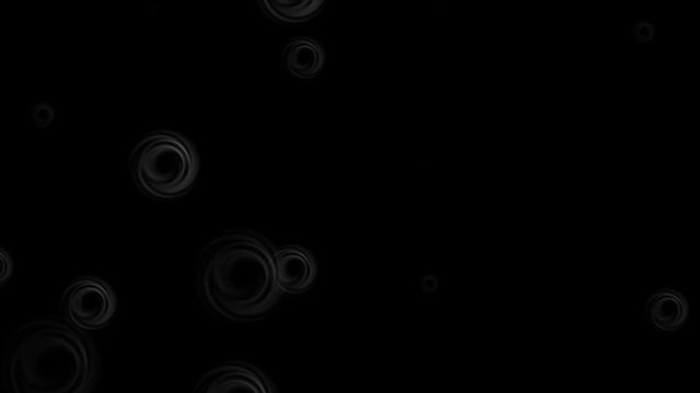 Abstract black spiral rings motion design. Video animation Ultra HD 4K 3840x2160