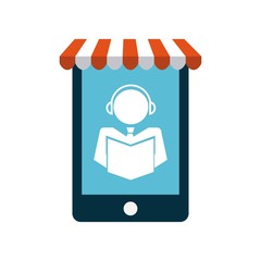 commerce electronic flat icons vector illustration design