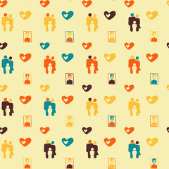 colored family pattern