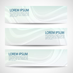 Fototapeta premium Abstract header gray white wave white vector design