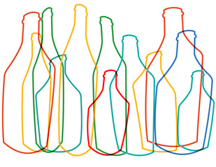bottles vector
