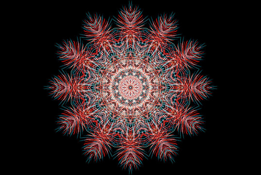 starburst kaleidoscope pattern