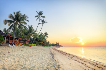Asian tropical beach paradise - obrazy, fototapety, plakaty