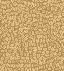 vector beige seamless coffee background
