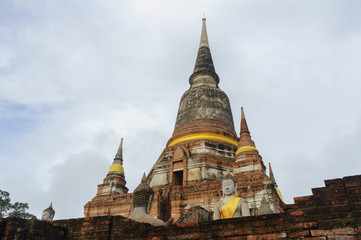 Naklejka premium Pagoda in Ayutthaya.