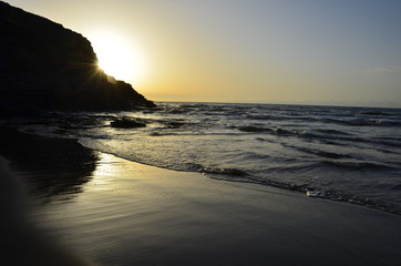 Spanish Sunset - Beach and Waves