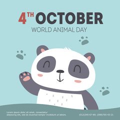 vector world animal day illustration