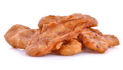 Fried Banana white background