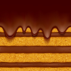 Sponge cake background. Colorful seamless texture.