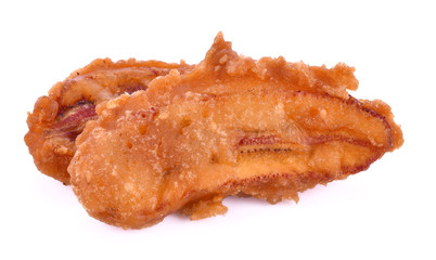 Fried Banana white background