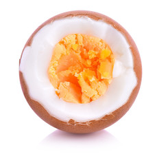 Boiled egg white background
