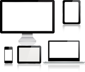 Set realistic modern digital devices