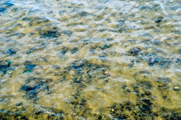 river clear water as a background