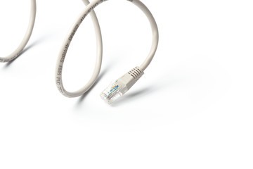 Close up of network cable