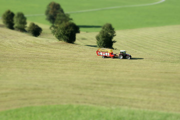 Erntezeit - Tilt Shift Effekt