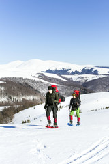 Winter hiking.