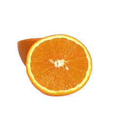 Orange fruit isolated on white