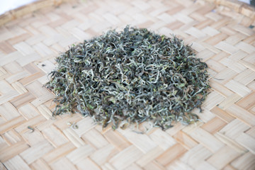 Darjeeling First Flush on a wooden mat