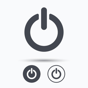 On, off power icon. Energy switch sign.