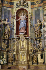 Obraz premium Retable. Eglise de la Trinité. Les Contamines-Montjoie.