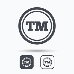 Registered TM trademark icon. Intellectual work.