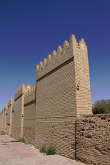 Restored ruins of ancient Babylon, Iraq.