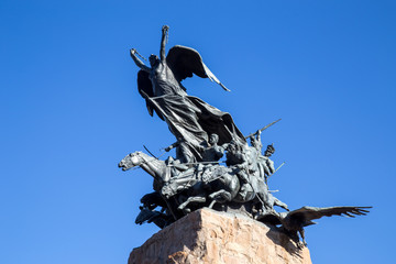 Fototapeta premium Cerro de la Gloria in Mendoza, Argentina
