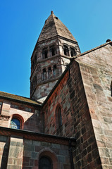 Fototapeta na wymiar Selestat, Alsazia - chiesa di Sainte Foy, Francia