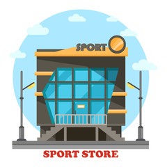 Obraz premium Sport shop or store for equipment or accessories