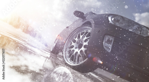 PKW mit Winterreifen 