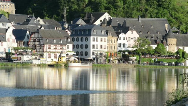 Cityscape of Beilstein and Mosel River.