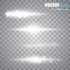 Special line flare light effects for design and decor. Vector