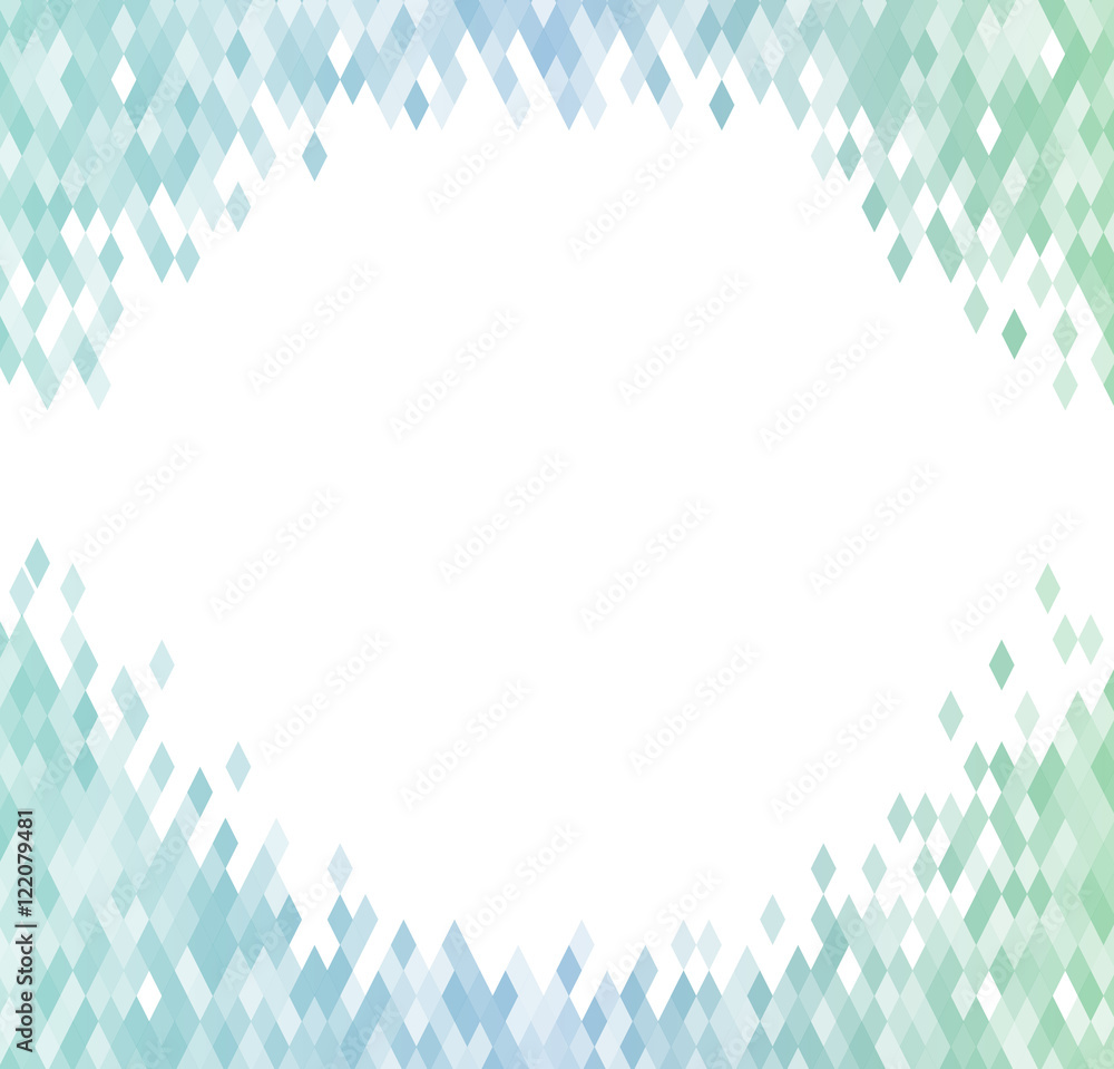 Poster abstract background of identical diamonds with different shades of color. gradient.