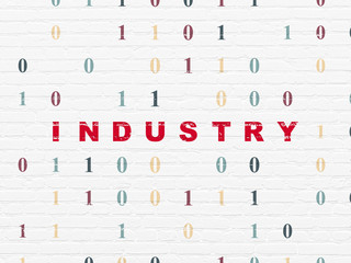 Business concept: Industry on wall background