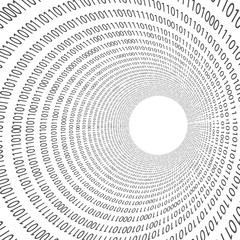 Abstract binary code background. Vector