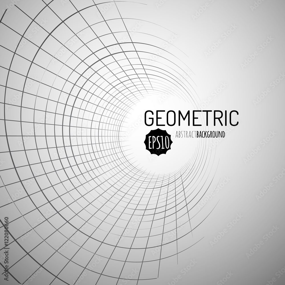 Poster 3d geometric vector background for business or science presentation.
