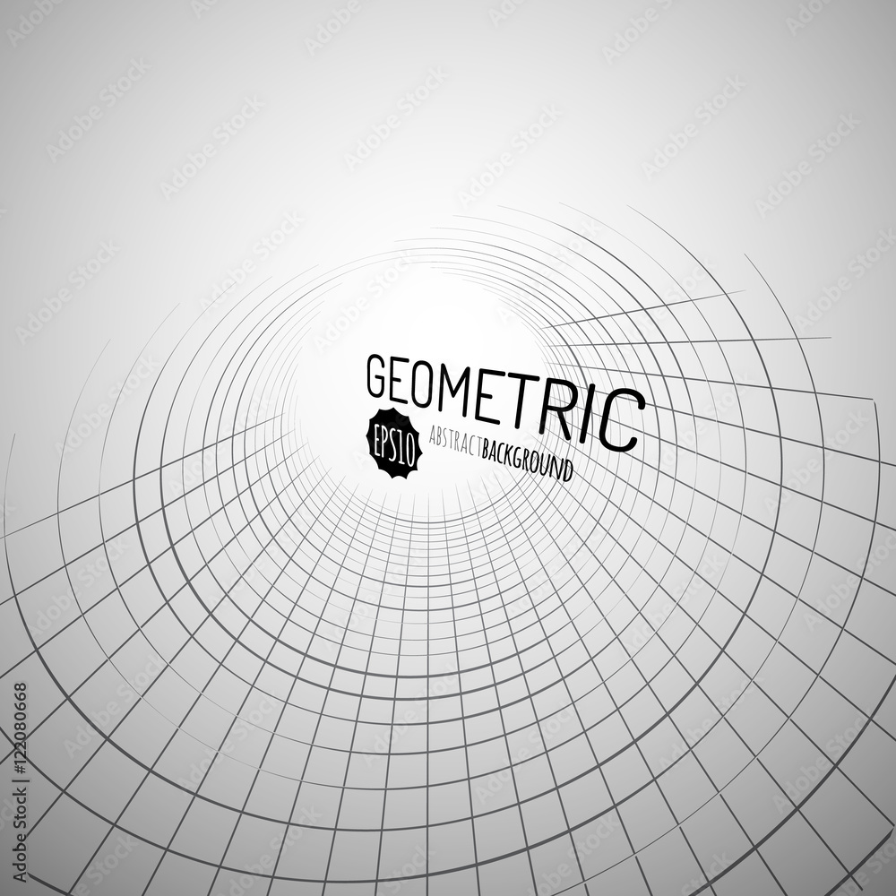 Poster 3d geometric vector background for business or science presentation.