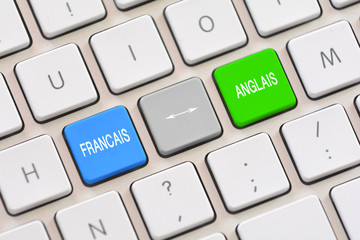 Francais or French translation choice in French writing on keybo