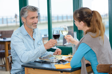 toast in the restaurant