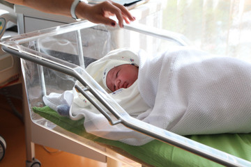 Newborn baby in hospital