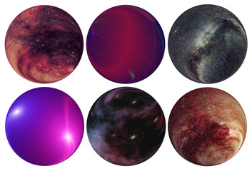 Universe models isolated white