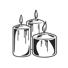 Aroma candle for spa aromatherapy