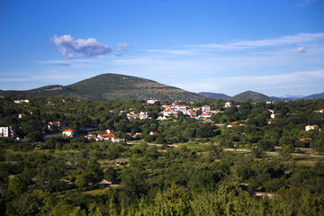 Fototapeta na wymiar Primorski dolac, village in dalmatian hinterland, Croatia