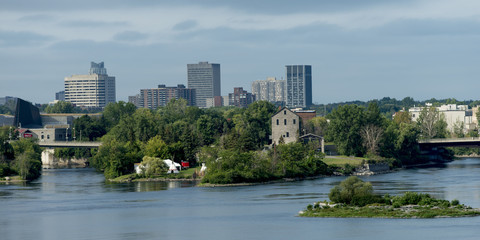 Fototapeta na wymiar Victoria Island, Ottawa River, Ottawa, Ontario, Canada