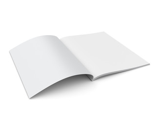 single catalog or magazine isolated on white