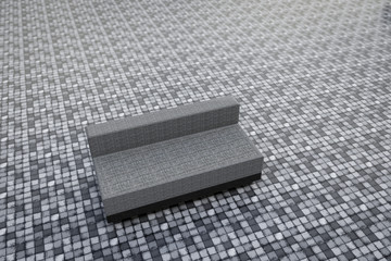 3d rendering of sofa on ground