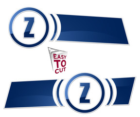 baner z ikoną w okręgu element menu © vempireart